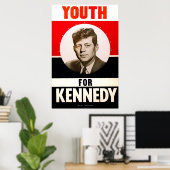Jugend für Präsident John F. Kennedy Poster (Heimbüro)