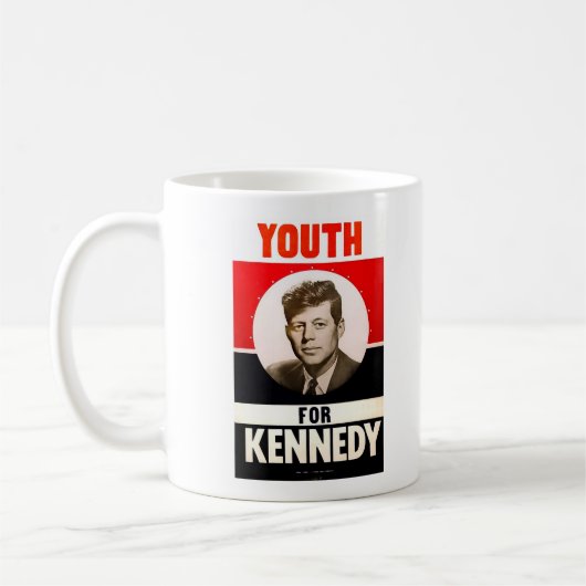 Jugend für Präsidenten John F. Kennedy Kaffeetasse (Links)