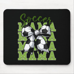 Jugend-Fußball-Mama Coquette Bogen Süße Schwester Mousepad