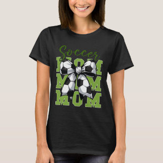 Jugend-Fußball-Mama Coquette Schleife Süße Schwest T-Shirt