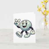 Jugend Golf Player Boys Golf Funny Karte (Gelbe Blume)