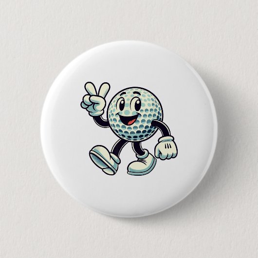 Jugend-Golfer Jungen Golf Lustig Button (Vorderseite)