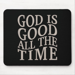Jugend Gott ist gut Christliches Teenager-Mädchen Mousepad