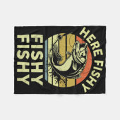 Jugend Hier fisch Shirt Kinder Kleinkind Männer Fu Fleecedecke (Vorderseite (Horizontal))