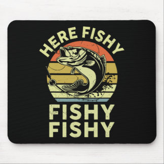 Jugend Hier fisch Shirt Kinder Kleinkind Männer Fu Mousepad