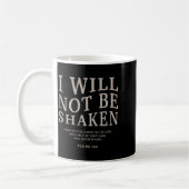 Jugend, ich werde nicht erschüttert Christliches T Kaffeetasse (Links)