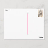 Jugend in Swimwear auf einem Stuhl sitzen Postkarte (Rückseite)