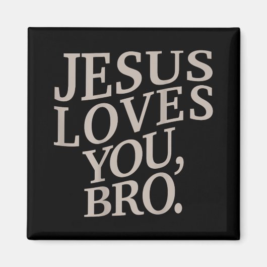 Jugend Jesus Lieben Sie Bro Funny Christlichen Jun Magnet (Vorne)
