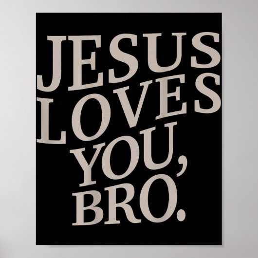 Jugend Jesus Lieben Sie Bro Funny Christlichen Jun Poster (Vorne)