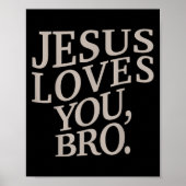 Jugend Jesus Lieben Sie Bro Funny Christlichen Jun Poster (Vorne)