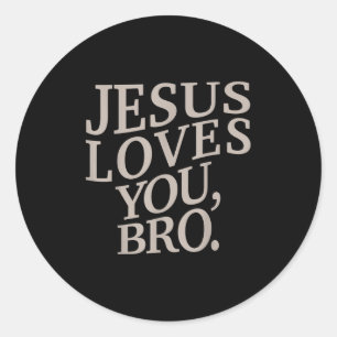 Jugend Jesus Lieben Sie Bro Funny Christlichen Jun Runder Aufkleber