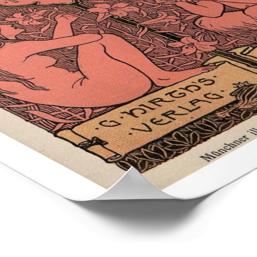 Jugend, Jugend, Deutsches Magazin, 1800er Poster (Ecke)