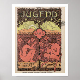 Jugend, Jugend, Deutsches Magazin, 1800er Poster