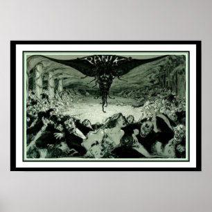 Jugend Jugendstil "Panik" Poster 16 x 20