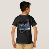 Jugend-kurzes Hülsen-T-Shirt T-Shirt (Schwarz voll)