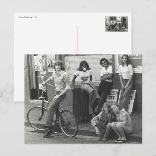 Jugend, Melbourne, 1976 Postkarte (Vorne/Hinten)