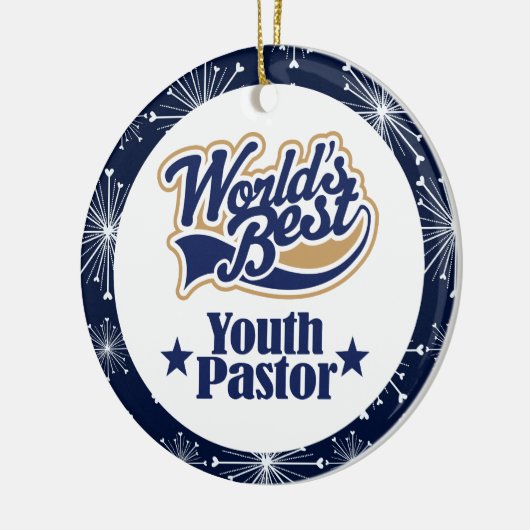 Jugend-Pastor-Geschenk-Verzierung Keramik Ornament (Links)