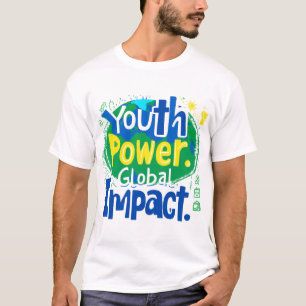 Jugend-Power Globale Auswirkungen der Erde T-Shirt