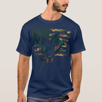 Jugend-Tarn-Mallarde-Entenjagd-Tarnanzug Amerikani T-Shirt