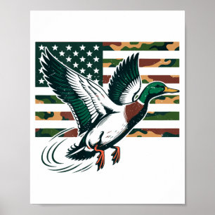 Jugend-Tarn-Mallarden-Entenjagd-Tarnung Amerika Poster
