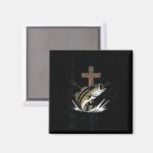 Jugend-Tarnanzug christliche Fischerei Glaube bese Magnet (Vorderseite/Rückseite)