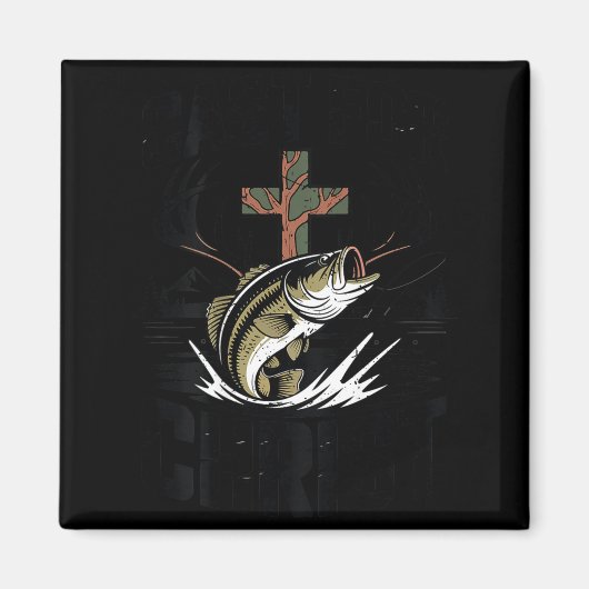 Jugend-Tarnanzug christliche Fischerei Glaube bese Magnet (Vorne)