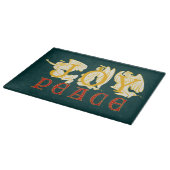 JUGEND UND PEACE Cutting Board Schneidebrett (Ecke)