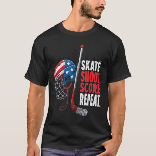 Jugend Usa Eishockey Trikot Eis Jungen Hockey Gebu T-Shirt