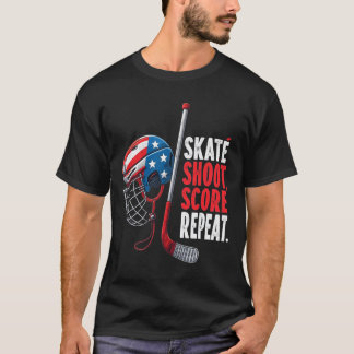 Jugend Usa Eishockey Trikot Eis Jungen Hockey Gebu T-Shirt