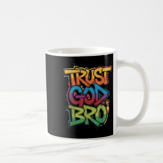 Jugend vertraut Gott Bro Lustiger Christlicher Jun Kaffeetasse (Rechts)