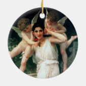 "Jugend" von Bouguereau Keramik Ornament (Hinten)