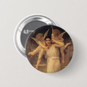 Jugend von Bouguereau, Portrait über Viktorianisch Button (Vorne & Hinten)