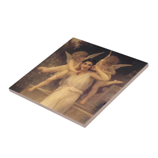 Jugend von Bouguereau, Portrait über Viktorianisch Fliese (Seite)