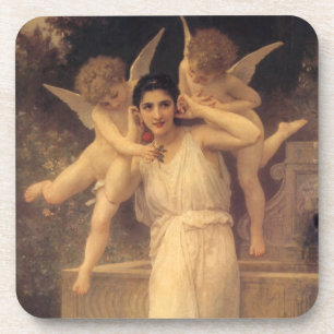 Jugend von Bouguereau, Portrait über Viktorianisch Getränkeuntersetzer