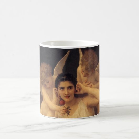Jugend von Bouguereau, Portrait über Viktorianisch Kaffeetasse (Mittel)