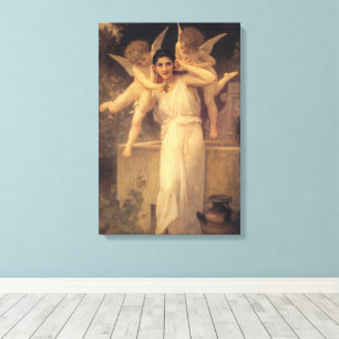 Jugend von Bouguereau, Portrait über Viktorianisch Leinwanddruck