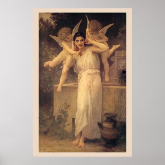 Jugend von Bouguereau, Portrait über Viktorianisch Poster (Vorne)
