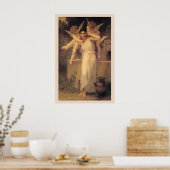 Jugend von Bouguereau, Portrait über Viktorianisch Poster (Küche)