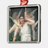 "Jugend" von Bouguereau Silbernes Ornament (Links)