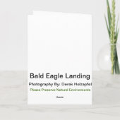 Jugendbald-Adlergrusskarte Feiertagskarte (Rückseite)