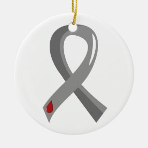 Jugenddiabetes-graues Band 3 Keramikornament