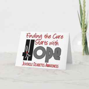 Jugenddiabetes HOFFNUNG 4 Karte