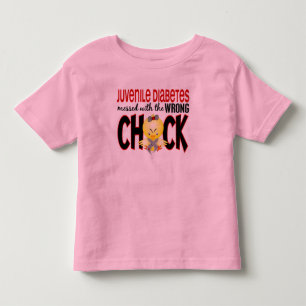 Jugenddiabetes verwirrt mit dem falschen Küken Kleinkind T-shirt