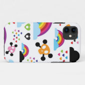 Jugendemo Regenbogen-Schädelhintergrund Case-Mate iPhone Hülle (Rückseite (Horizontal))