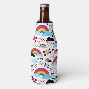Jugendemo Regenbogen-Schädelhintergrund Flaschenkühler