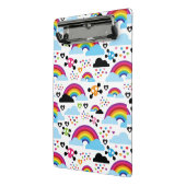 Jugendemo Regenbogen-Schädelhintergrund Mini Klemmbrett (Gewinkelt2)