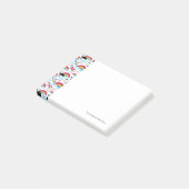 Jugendemo Regenbogen-Schädelhintergrund Post-it Klebezettel (angewinkelt)