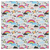 Jugendemo Regenbogen-Schädelhintergrund Stoff (Muster)