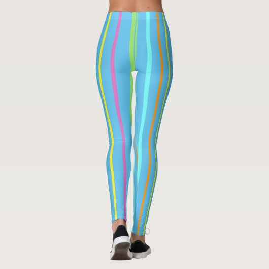 JUGENDfarbige Streifenmuster Leggings (Rückseite)