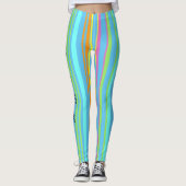 JUGENDfarbige Streifenmuster Leggings (Vorderseite)